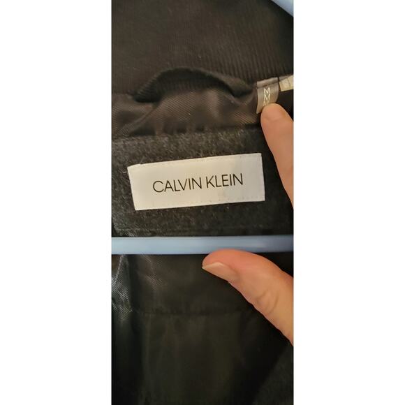 Men's Calvin Klein Charcoal Gray Jacket Medium - Picture 2 of 6